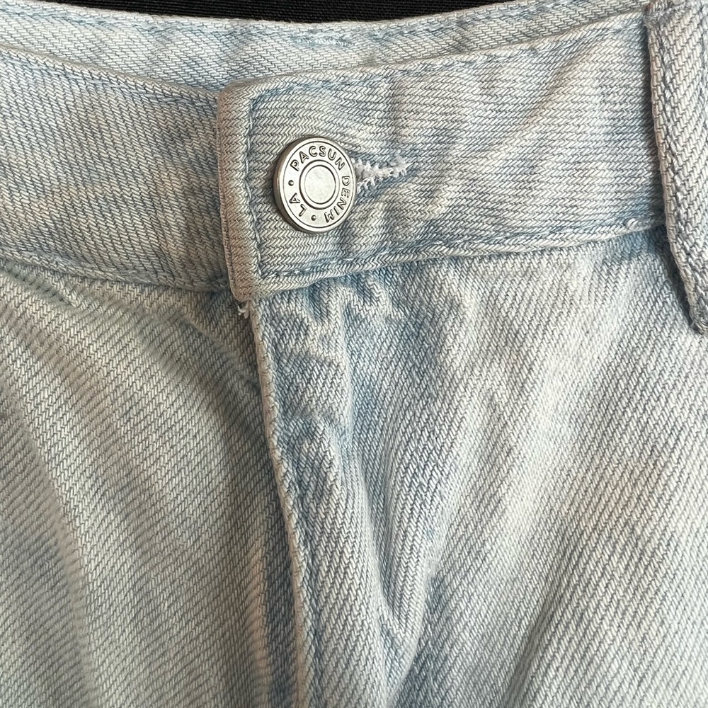 🩵 PacSun High Rise Festival Distressed Jean Shorts | Size 29 EUC - Picture 7 of 16
